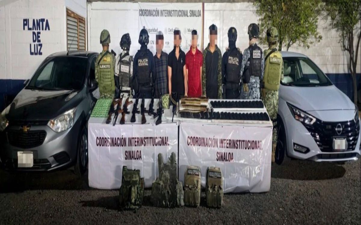 Sinaloa | Hallan arsenal y detienen a cuatro civiles armados en Culiacán