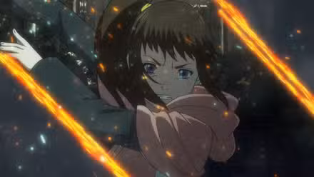 Kara partiendo un sombrero con su sable de luz en Star Wars: Visions temporada 3, 