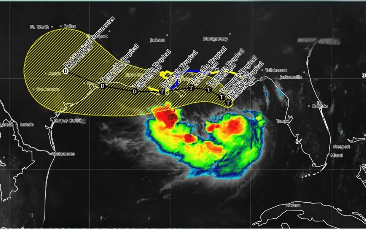 Tormenta tropical Bertha pone en alerta al golfo de México