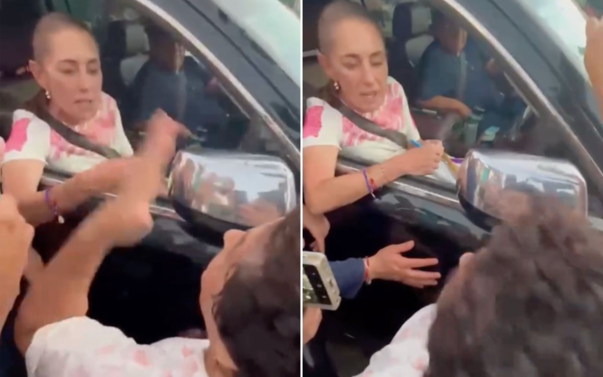 'No te doy la mano, quiero que resuelvas': mujer encara a Sheinbaum; denuncia despojo