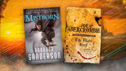 Portadas de libros de Mistborn y The Blade Itself