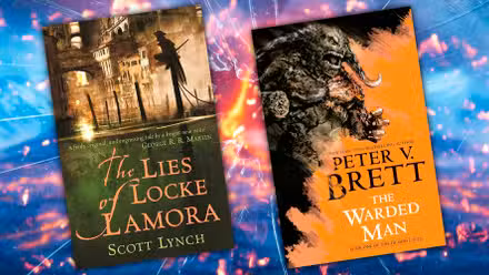 covers de Las mentiras de Locke Lamora y The Demon Cycle