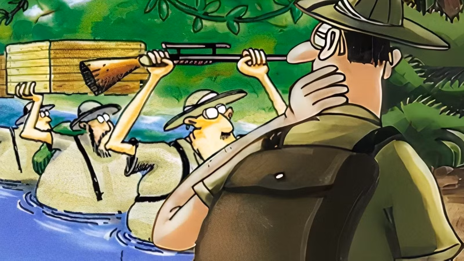 6 cómics inolvidables de Far Side ambientados en la jungla