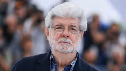 George Lucas en la alfombra roja de Cannes en 2024