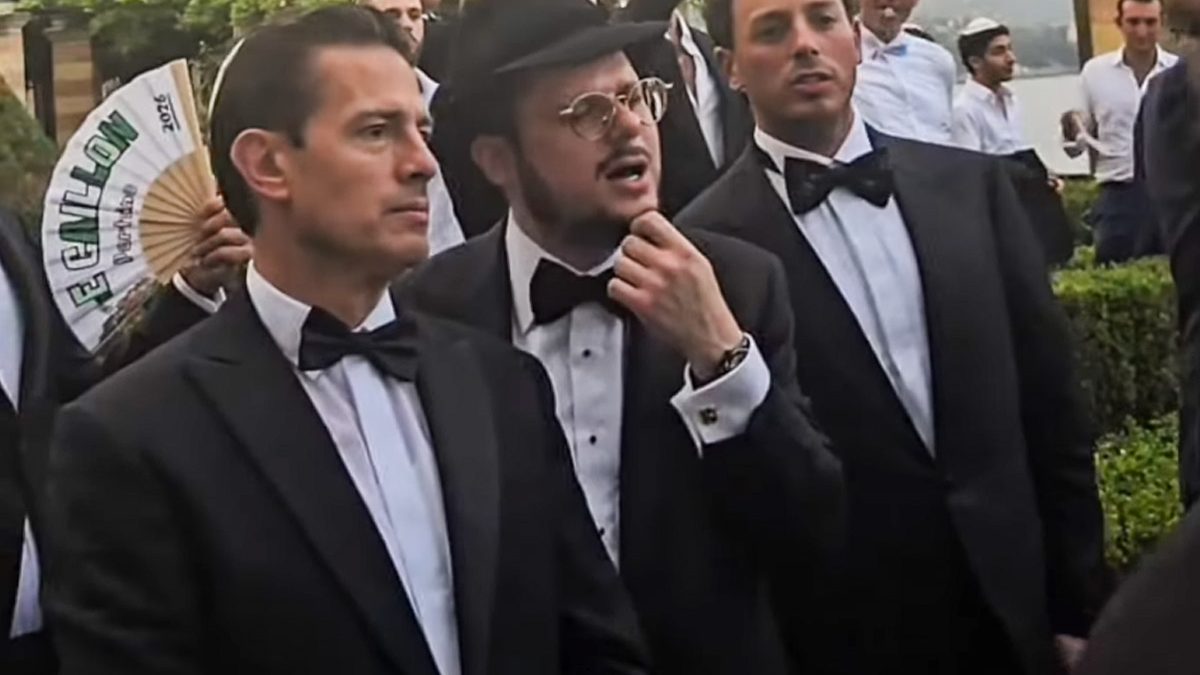 Captan a Peña Nieto en boda junto a uno de los empresarios israelíes señalados de haberlo sobornado con 25 mdd