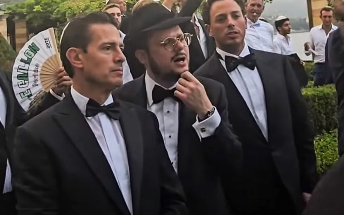 Captan a Peña Nieto en boda junto a uno de los empresarios israelíes señalados de haberlo sobornado con 25 mdd