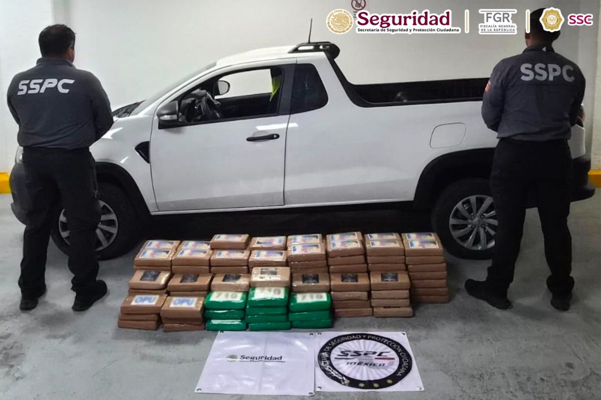 Detienen a hombre con 217 kilos de cocaína en Tlalpan