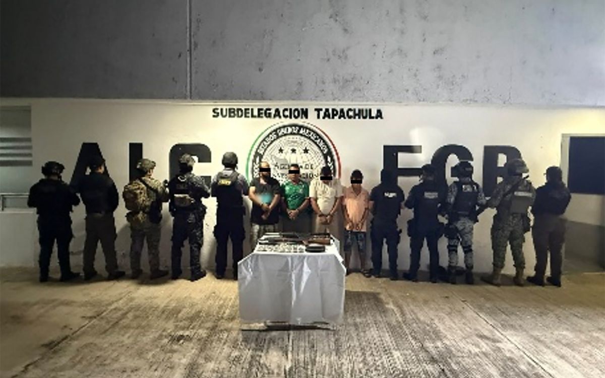 Detienen en Chiapas a integrantes de grupos delictivos; 'Cadenudo' y miembros de 'Los Cuatetes', entre ellos
