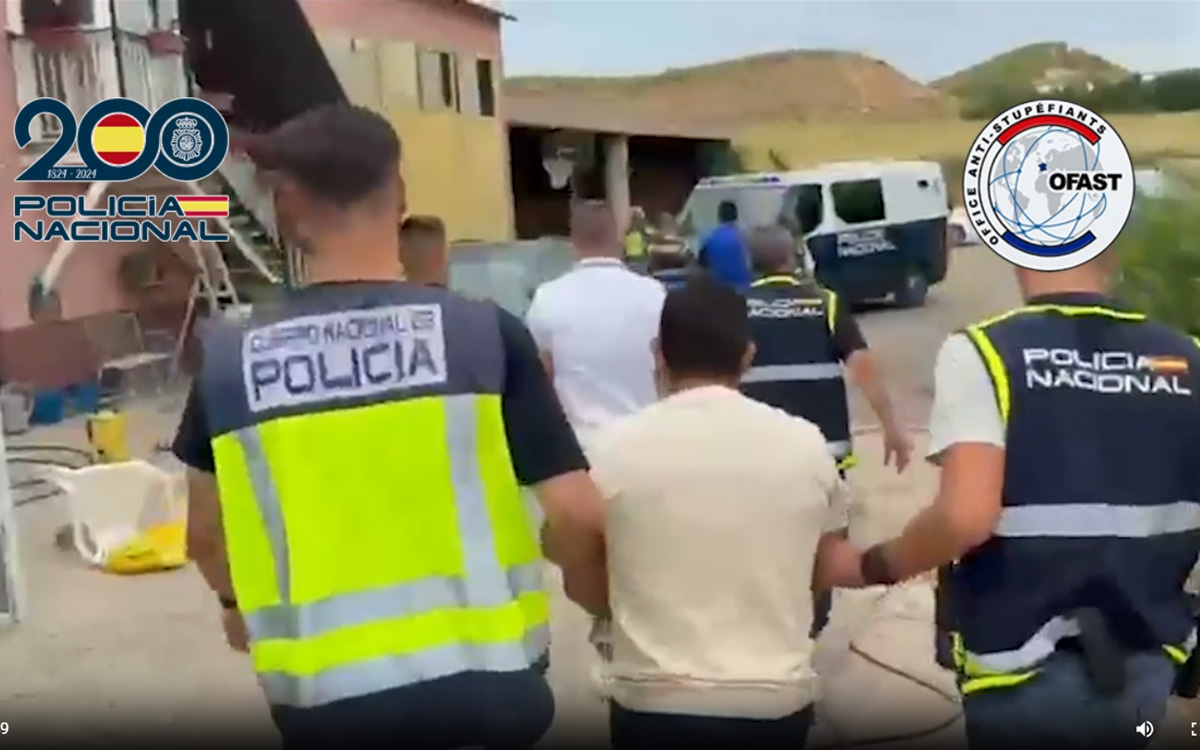 España desmantela célula del CJNG que traficaba metanfetamina diluida en vainilla