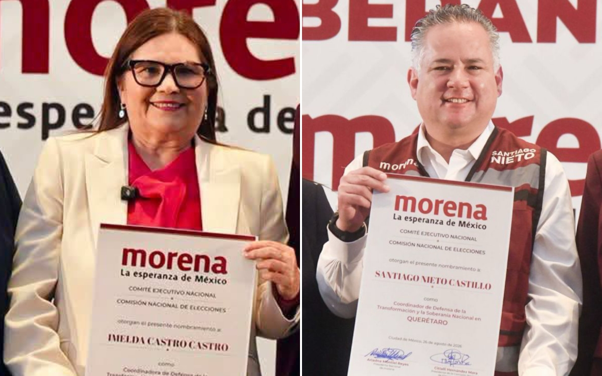 Imelda Castro y Santiago Nieto son nombrados coordinadores en Sinaloa y Querétaro