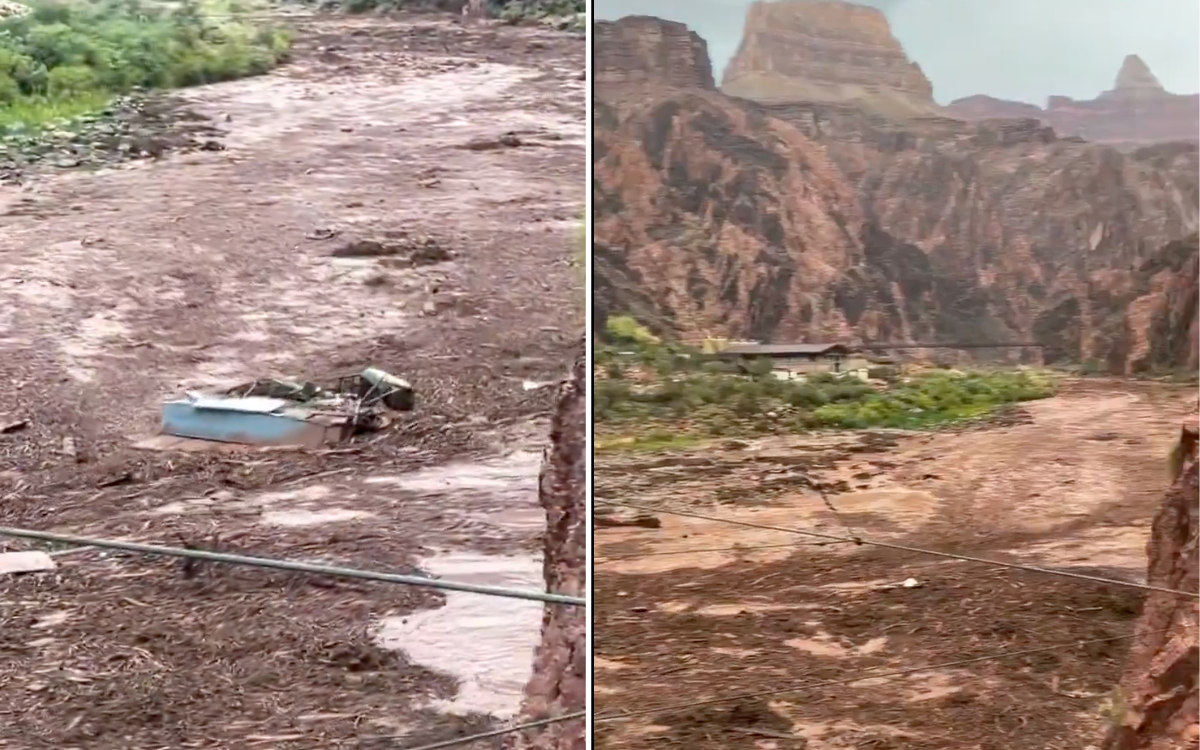 Inundaciones en el Gran Cañón: Buscan a 15 desaparecidos y evacúan a decenas de turistas