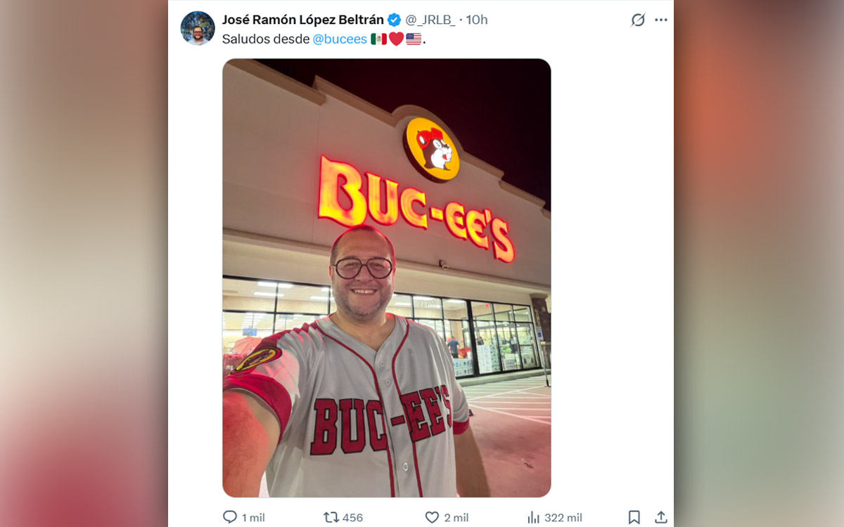 José Ramón López Beltrán comparte foto desde EE.UU.; Adams cuestiona juicios por imágenes y titulares