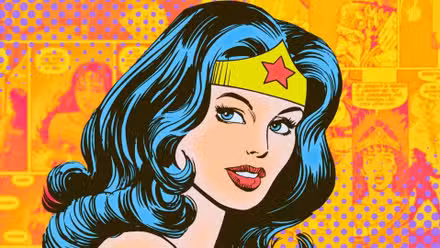 Arte pop de la mujer maravilla 
