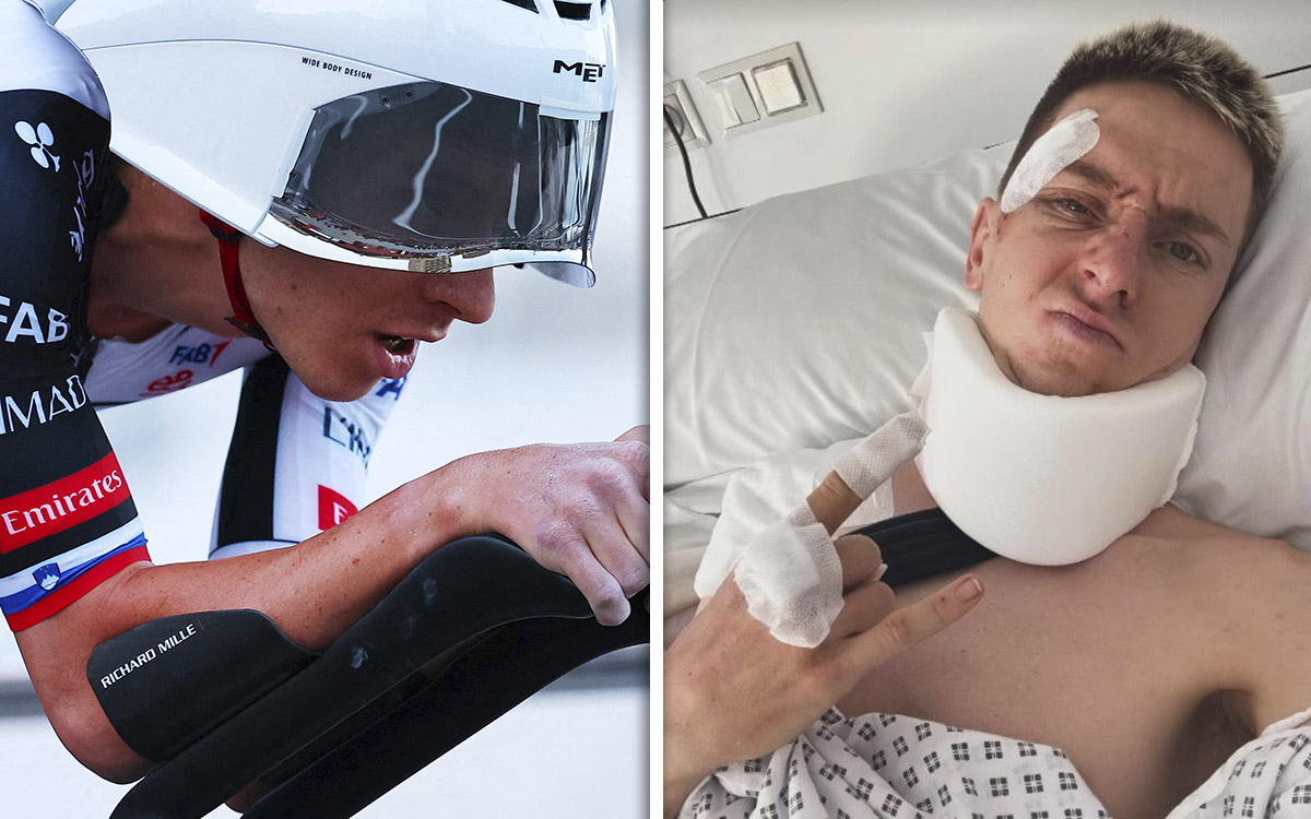 Pogacar será operado en Barcelona tras sufrir conmoción cerebral y fracturas en la Vuelta