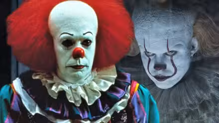 Tim Curry y Bill Skarsgard como IT Pennywise el payaso