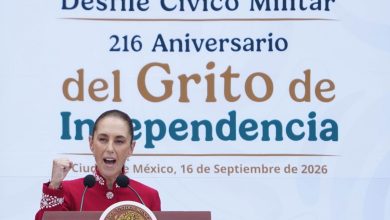 'México no se doblega, no se arrodilla y nunca se vende': Sheinbaum