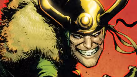 Loki sonríe en Marvel Comics