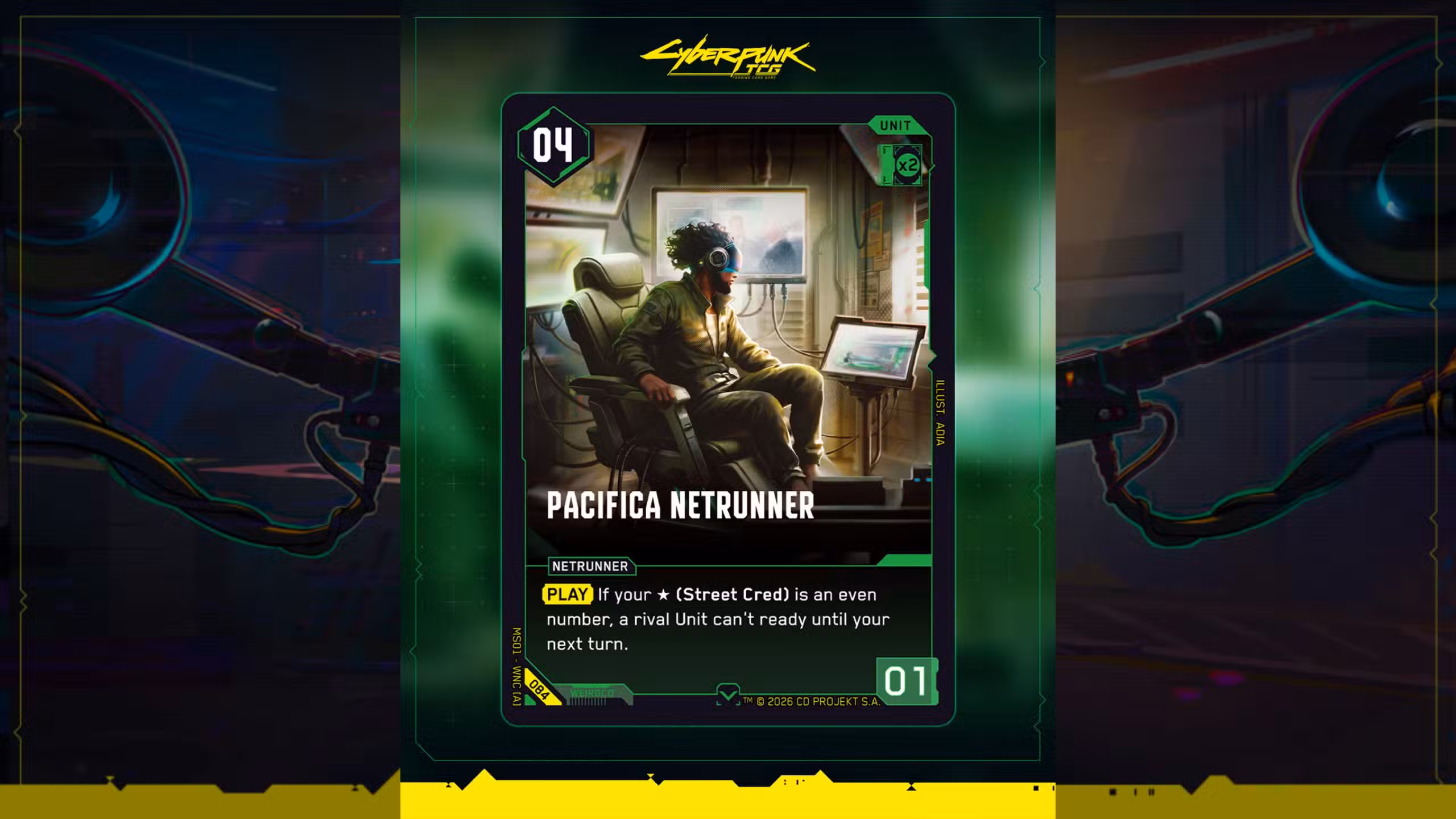 Tarjeta Cyberpunk TCG Pacifica Netrunner