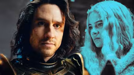 Imagen fusionada de la Llama Blanca y Ciri en The Witcher