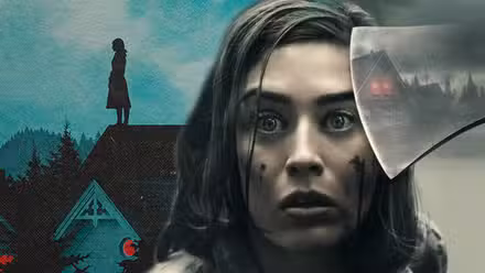 Imagen promocional de Castle Rock con Lizzy Caplan luciendo desconcertada. 