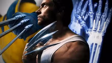 Formas de garras de la película Wolverine y rayos X de las películas X-Men