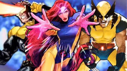 Personajes de X-Men Cyclops, Jean Grey y Wolverine