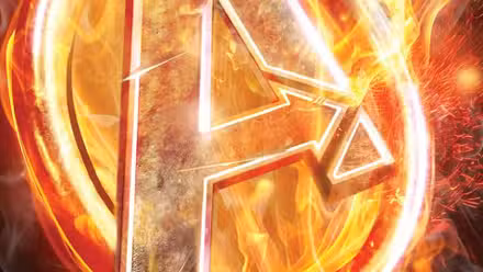 logo de los vengadores en llamas 2