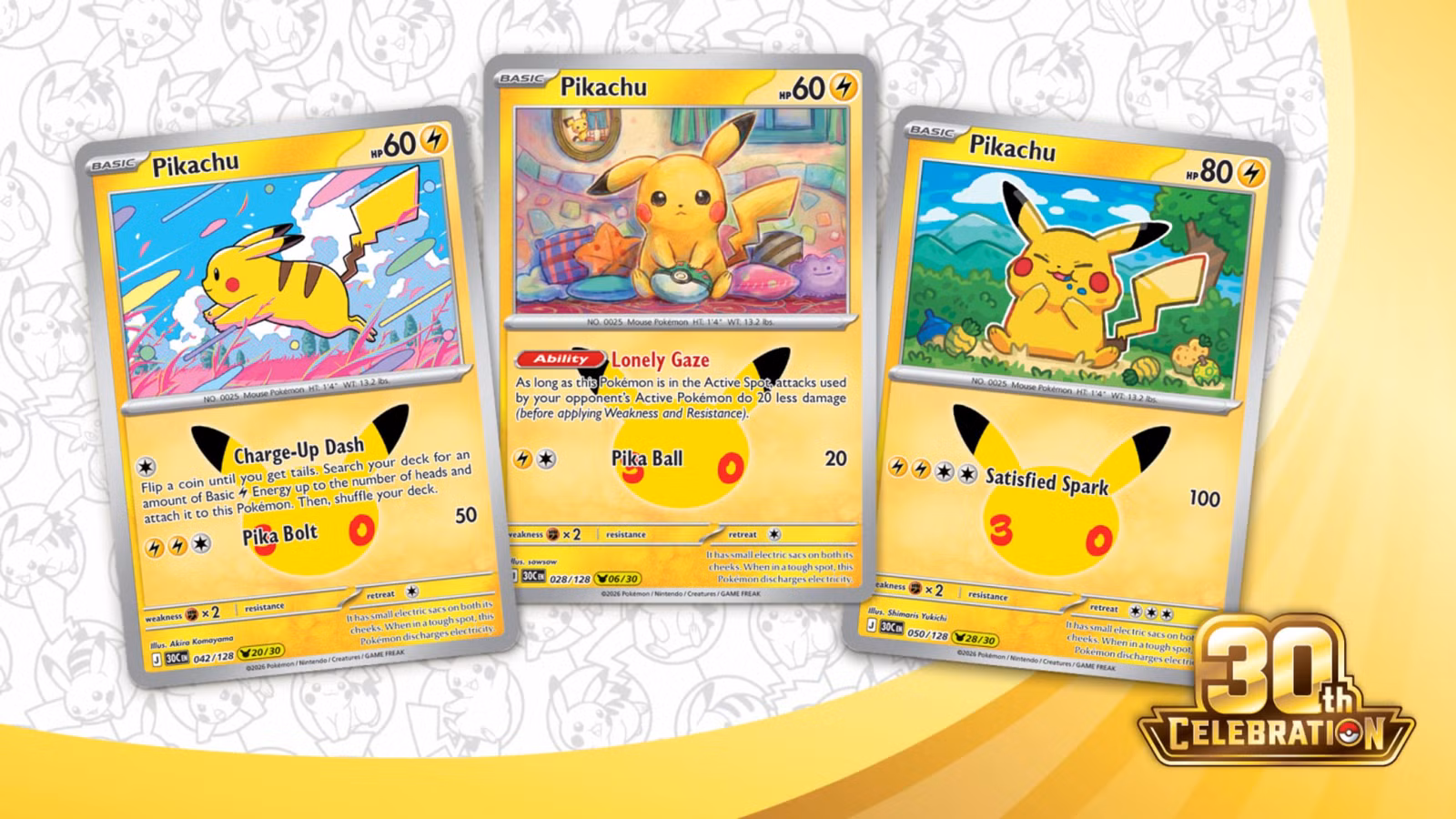 Las 10 mejores cartas de Pikachu del 30.º aniversario de JCC Pokémon, clasificadas