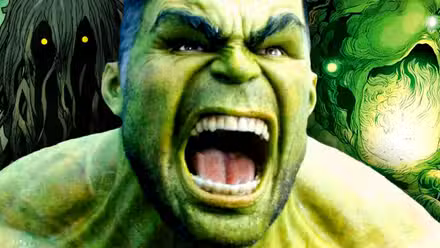 Hulk rugiendo a terroríficos dioses sobrenaturales.