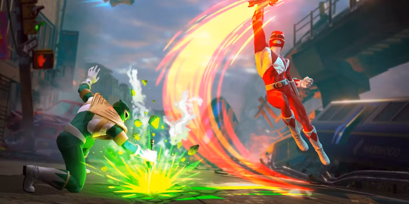 Power Rangers Batalla por la Red Ranger Verde vs Ranger Rojo