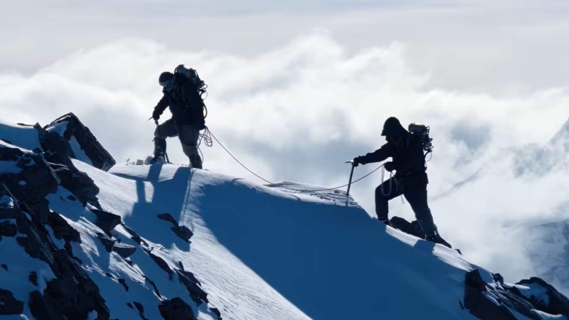 Dos escaladores en Tenzing