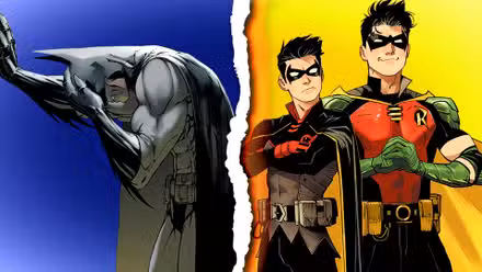 Batman de Identity Crisis junto a Damian Wayne y Tim Drake
