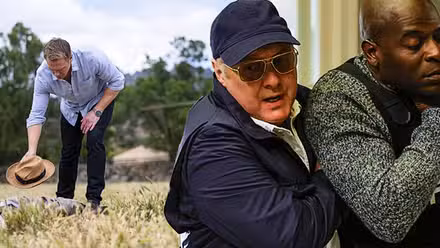 Collage de escenas del final de la temporada 10 de The Blacklist.