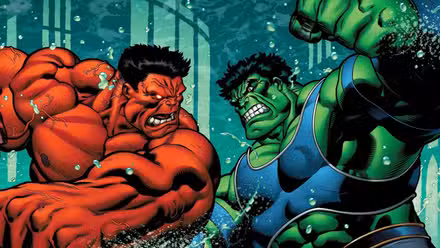 Hulk-rojo-contra-Hulk-verde