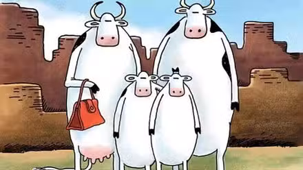 Las vacas del otro lado del Gran Cañón