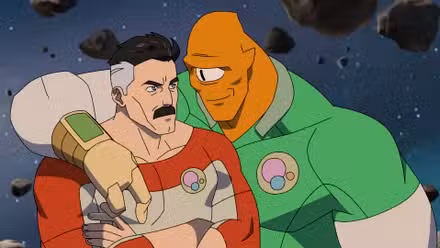 Allen sonriéndole a Nolan en la temporada 4 de Invincible