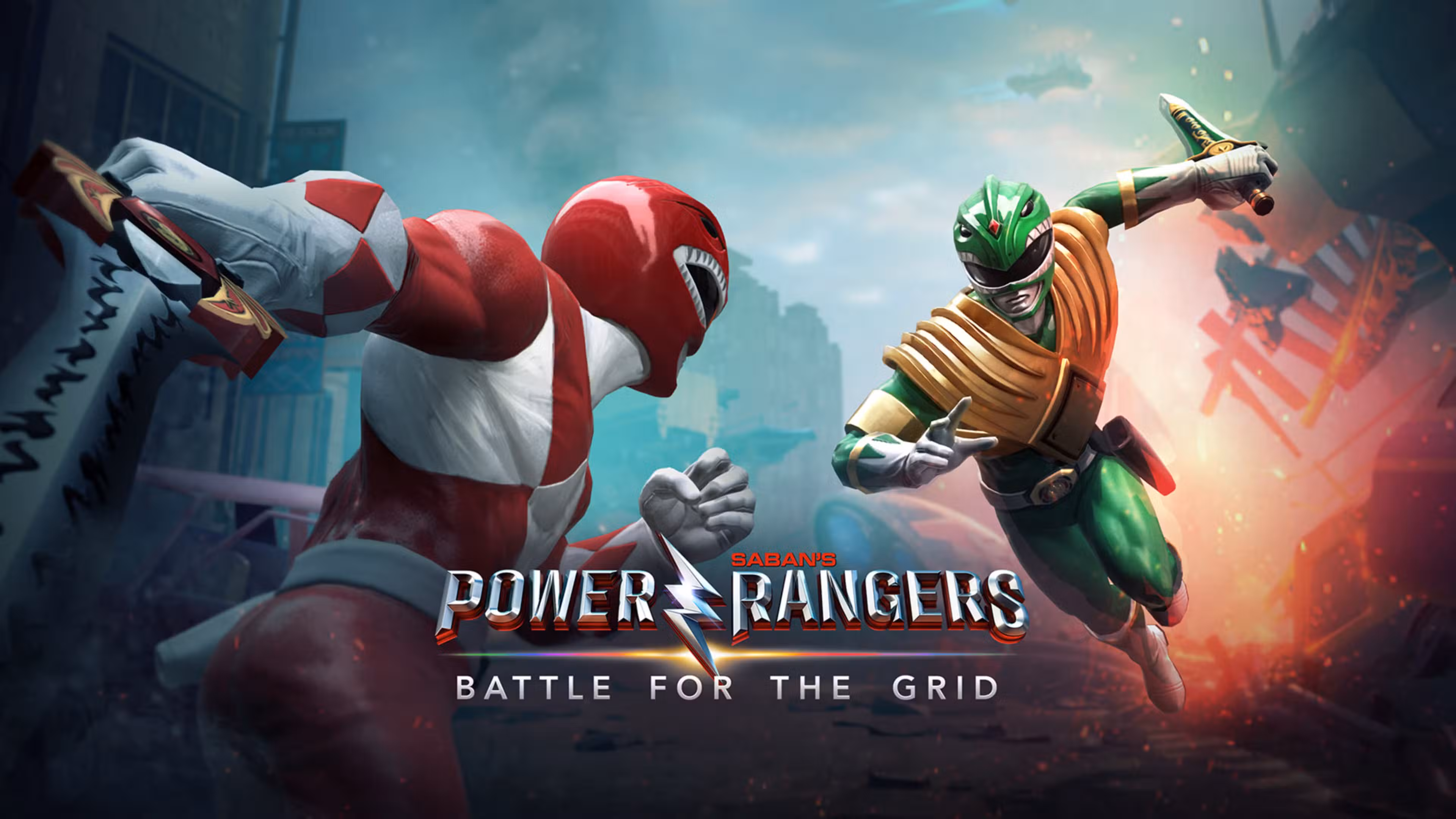 Power Rangers batalla por el arte clave de la red.