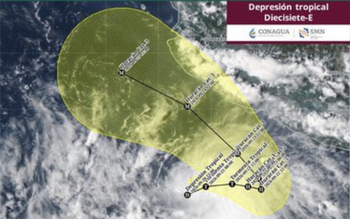 Depresión tropical podría convertirse en huracán categoría 3; ¿qué estados serán afectados?