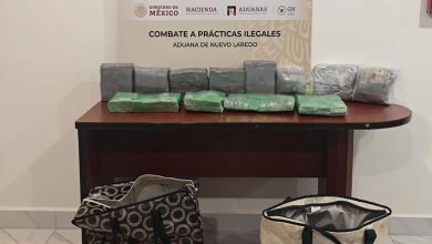 Detectan 769 mil 755 dólares ocultos en 12 paquetes en la Aduana de Nuevo Laredo