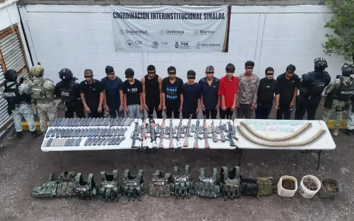 Detienen en Escuinapa a 11 presuntos integrantes de 'Los Chapitos'; los vinculan con 'Casco'