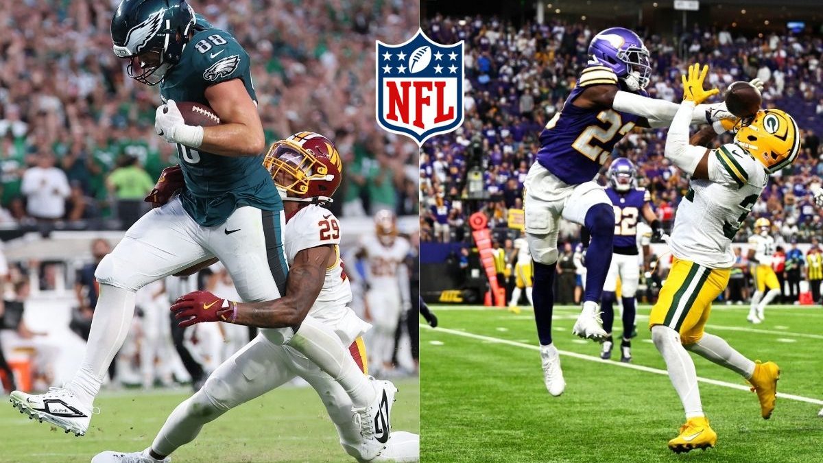 Eagles doblegan a los Commanders, Vikings sorprenden a los Packers