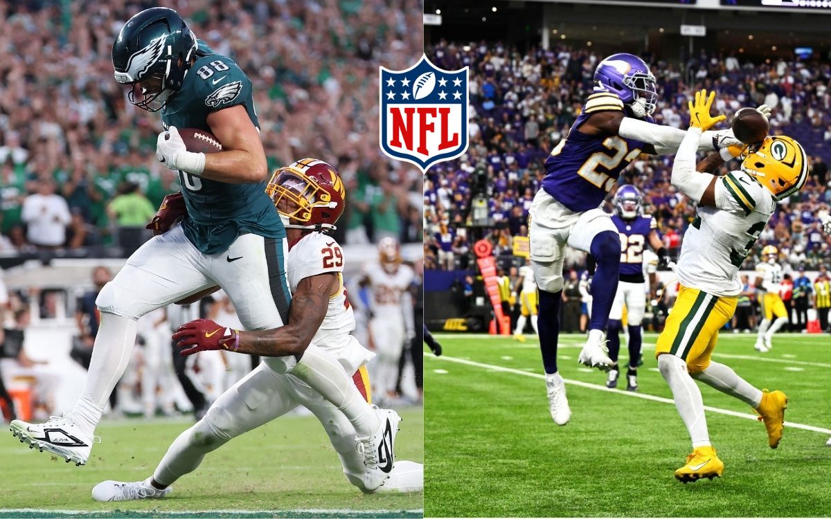 Eagles doblegan a los Commanders, Vikings sorprenden a los Packers