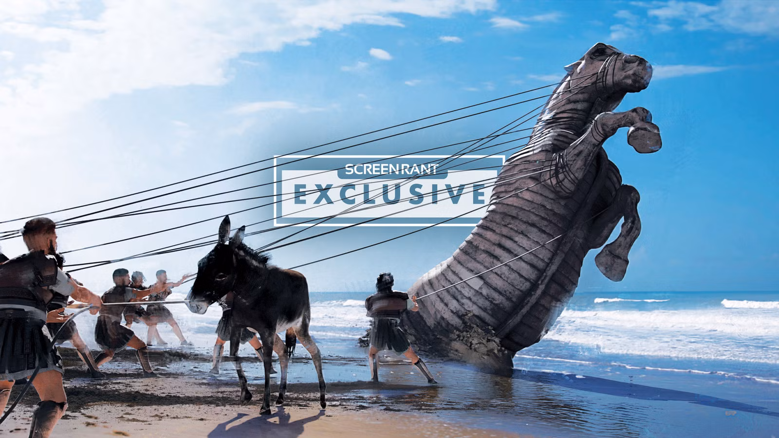 El diseño original de la escena del caballo de Troya de La Odisea de Christopher Nolan se revela en imágenes del lanzamiento del nuevo libro (exclusivo)