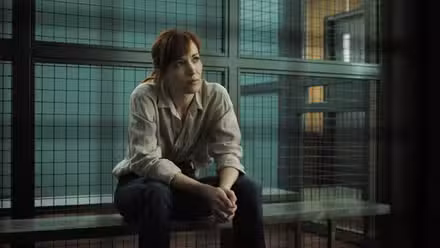 Britt Lower como Rachel Mills en el episodio 104 de Te encontraré.