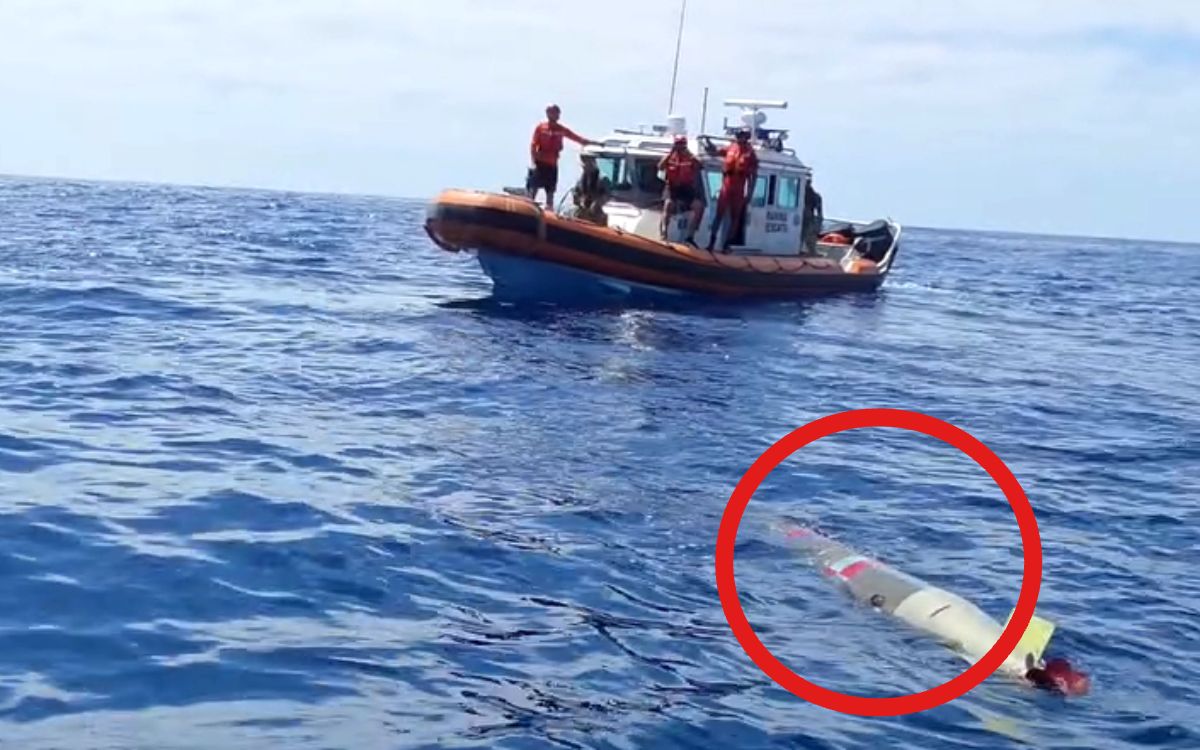 Marina confirma hallazgo de torpedo frente a Ensenada