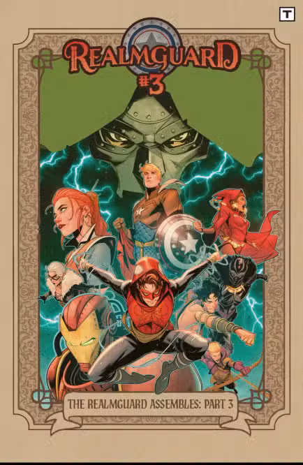 Los Vengadores se reúnen en la portada de Realmguard Infinity Comic #3