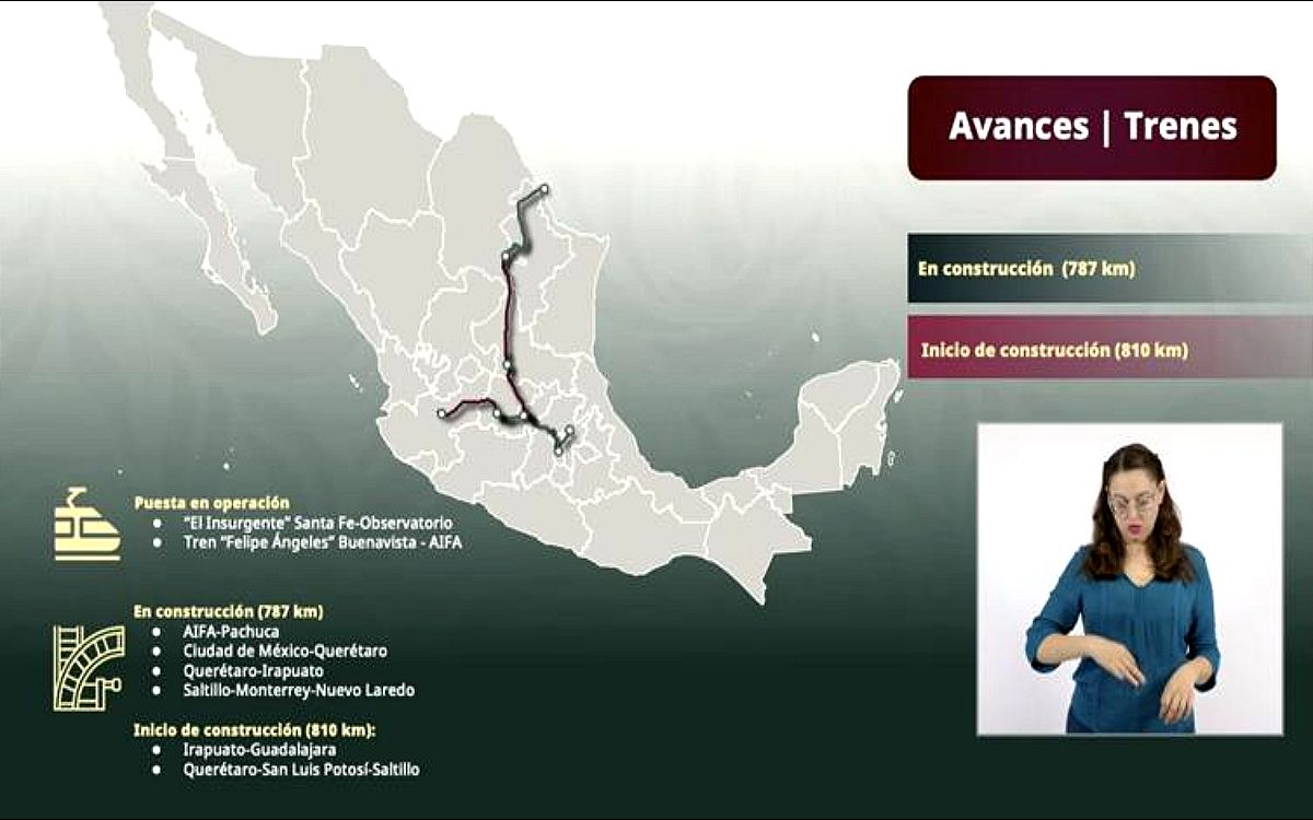 México construirá 2 mil 400 km de vías ferroviarias en este sexenio