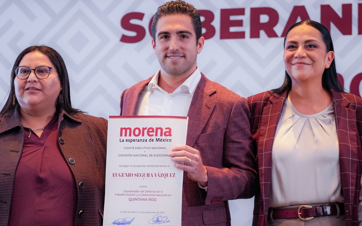 Morena designa a Eugenio 'Gino' Segura como su abanderado para Quintana Roo