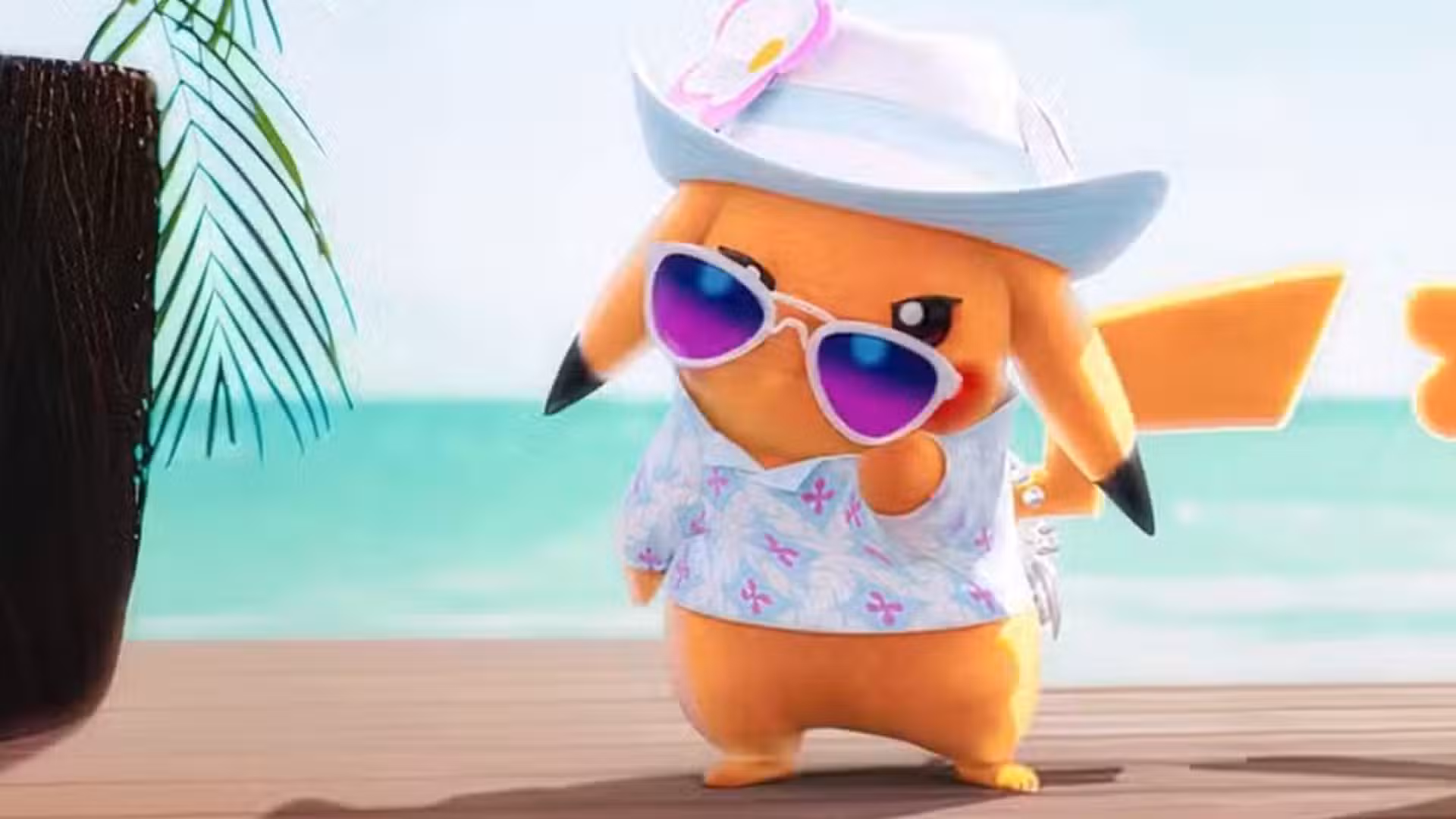 Pokemon Vientos y Olas Pikachu con gafas de sol-1