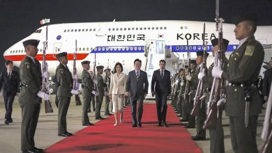 Presidente surcoreano llega a México en visita de Estado; se reunirá con Sheinbaum
